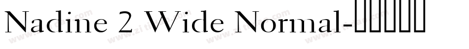 Nadine 2 Wide Normal字体转换